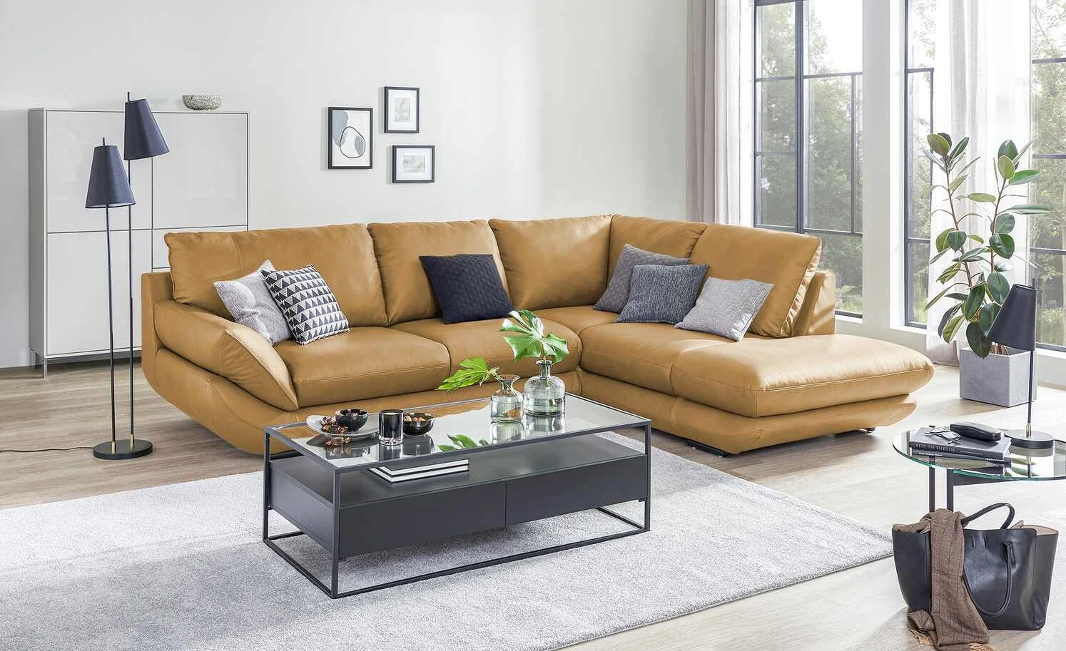 uno Ecksofa Sardegna | Dijon (Gelb-Braun) rechts 3 uno Ecksofa Sardegna | Dijon (Gelb-Braun) rechts