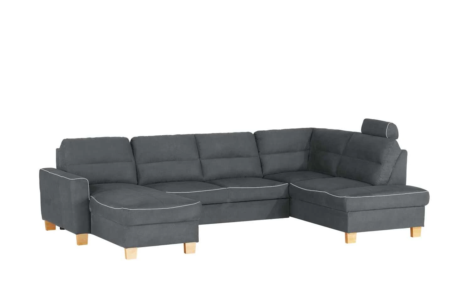 uno Wohnlandschaft mit Schlaffunktion Vito | Anthrazit rechts ohne 5 uno Wohnlandschaft mit Schlaffunktion Vito | Anthrazit rechts ohne – Bild 3