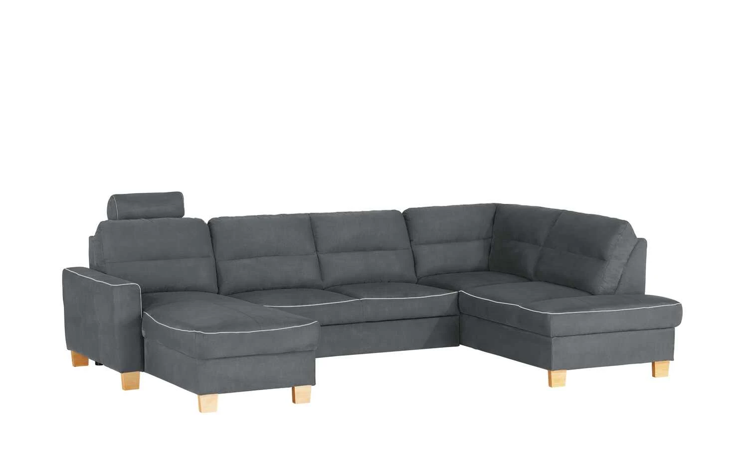 uno Wohnlandschaft mit Schlaffunktion Vito | Anthrazit rechts ohne 6 uno Wohnlandschaft mit Schlaffunktion Vito | Anthrazit rechts ohne – Bild 4