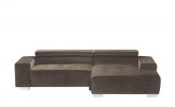 switch Ecksofa Atlanta | Braun (Braun-Grau) rechts