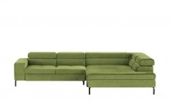 Gallery M Ecksofa Felicia Due | Green (Hellgrün) rechts Grundfunktion
