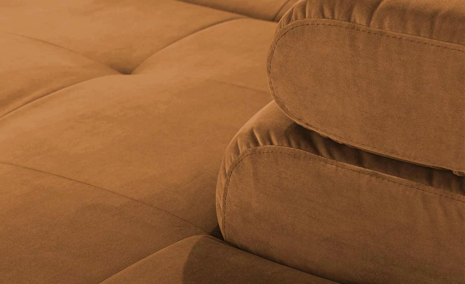 Gallery M Ecksofa Felicia Due | Kupfer (Braun) rechts Grundfunktion 13 Gallery M Ecksofa Felicia Due | Kupfer (Braun) rechts Grundfunktion – Bild 11