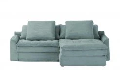 SOHO Ecksofa Sake | Aqua (Blau) rechts