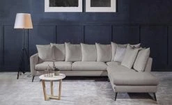SOHO Ecksofa Salma | Stone (Grau) rechts