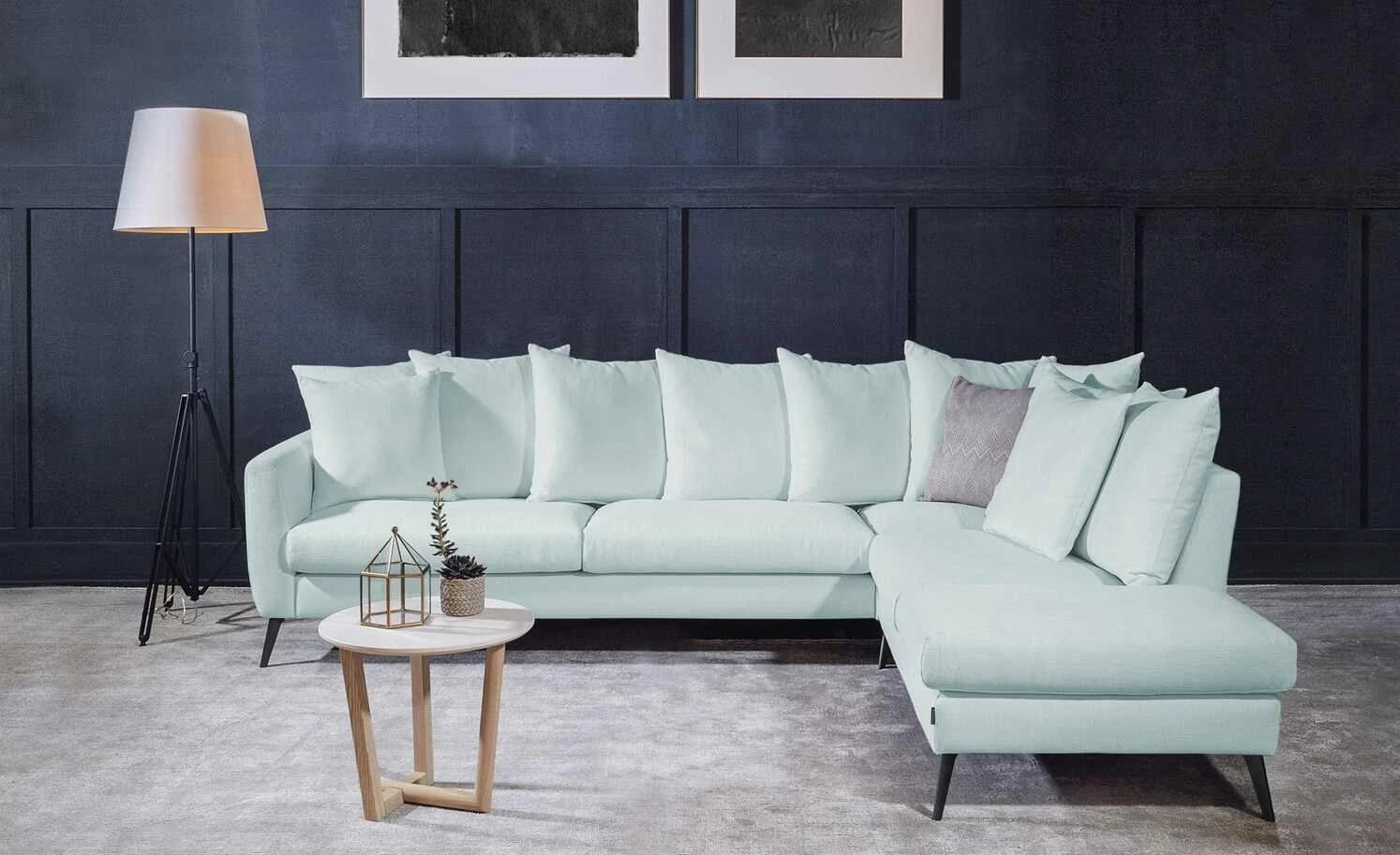 SOHO Ecksofa Salma | Ice (Blau) rechts 3 SOHO Ecksofa Salma | Ice (Blau) rechts