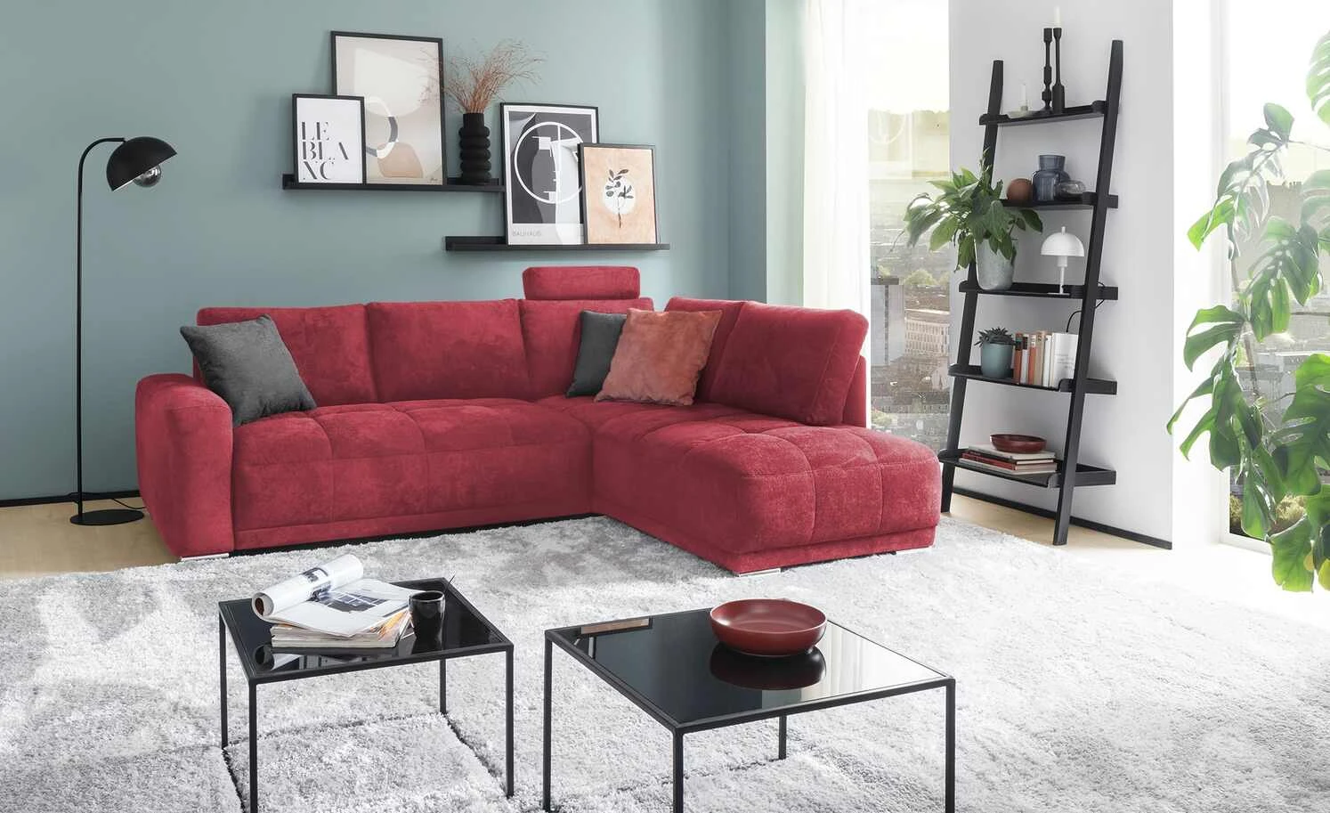 bobb Ecksofa Kerrin | Rot rechts 4 bobb Ecksofa Kerrin | Rot rechts – Bild 2