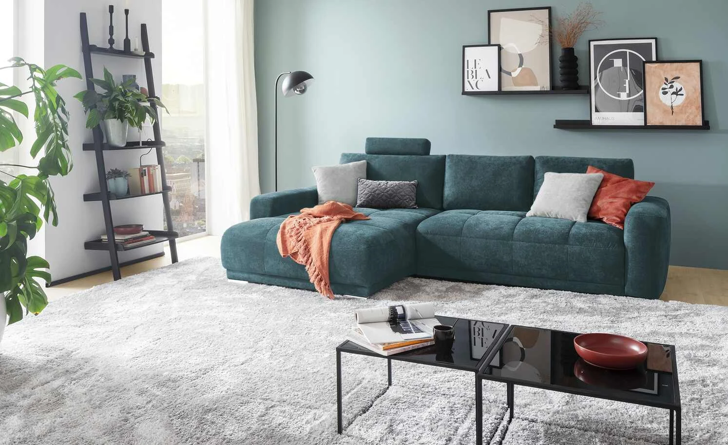 bobb Ecksofa Kerrin | Petrol links 4 bobb Ecksofa Kerrin | Petrol links – Bild 2