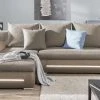 Ecksofa mit Beleuchtung Emma | Schlamm (Braun) links -Sofas Verkaufsladen 29405895 9 202209150030