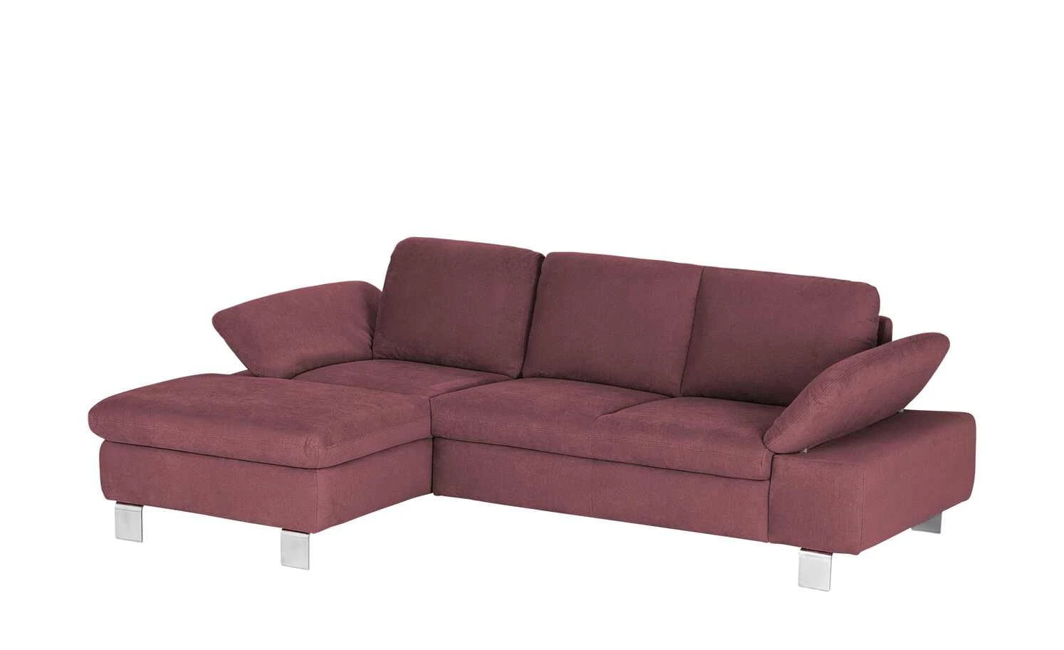 smart Ecksofa Finola | Bordoeux (Rot) Mikrofaser links 4 smart Ecksofa Finola | Bordoeux (Rot) Mikrofaser links – Bild 2