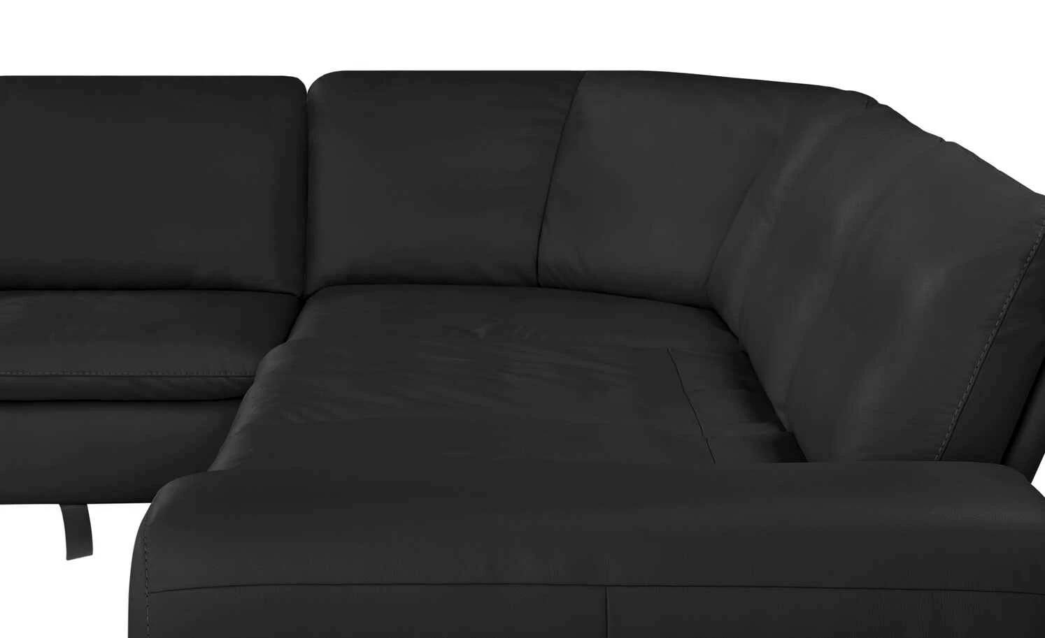 W.SCHILLIG Ecksofa Leder Valentinoo | Schwarz 298|cm 298|cm 5 W.SCHILLIG Ecksofa Leder Valentinoo | Schwarz 298|cm 298|cm – Bild 3