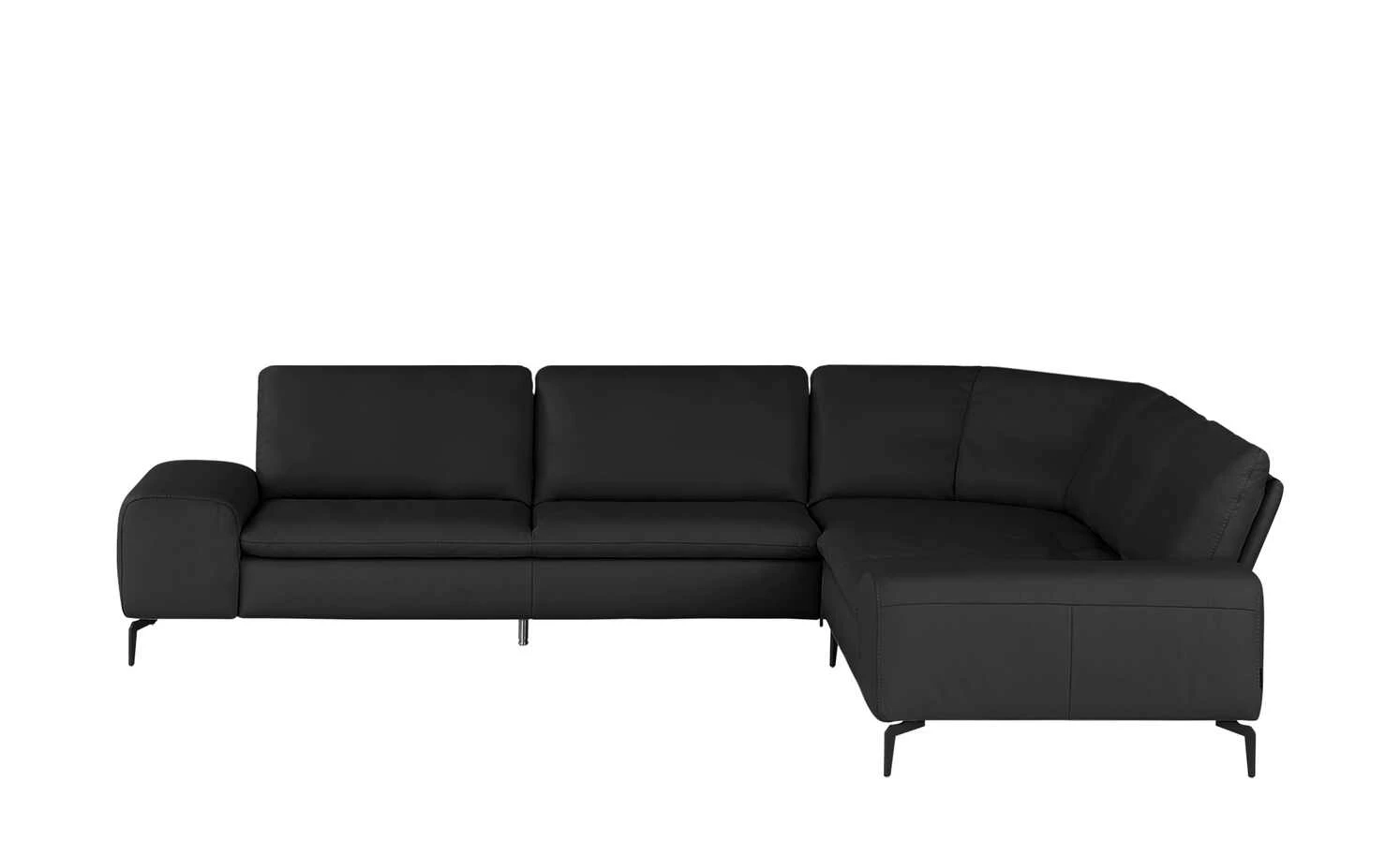 W.SCHILLIG Ecksofa Leder Valentinoo | Schwarz 298|cm 298|cm 3 W.SCHILLIG Ecksofa Leder Valentinoo | Schwarz 298|cm 298|cm