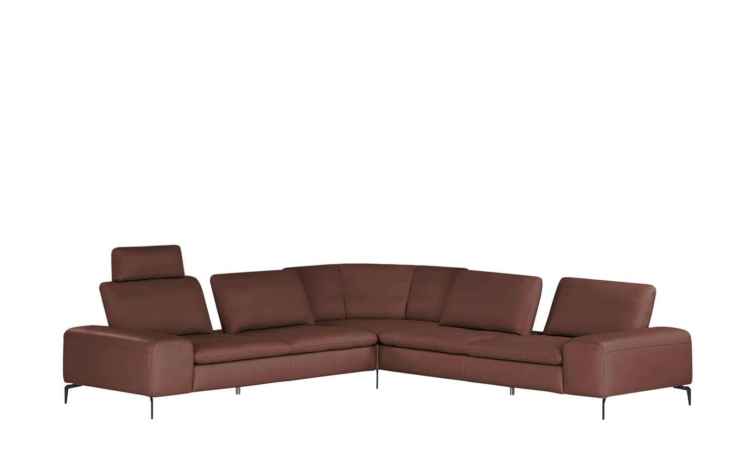 W.SCHILLIG Ecksofa Leder Valentinoo | Rot-Braun 298|cm 298|cm 19 W.SCHILLIG Ecksofa Leder Valentinoo | Rot-Braun 298|cm 298|cm – Bild 17