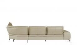 W.SCHILLIG Ecksofa Leder Valentinoo | Stone (Grau - Beige) 298|cm 298|cm -Sofas Verkaufsladen 29406252 11 202208291243