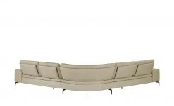 W.SCHILLIG Ecksofa Leder Valentinoo | Stone (Grau - Beige) 298|cm 298|cm -Sofas Verkaufsladen 29406252 12 202208291243