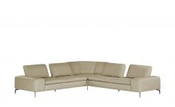 W.SCHILLIG Ecksofa Leder Valentinoo | Stone (Grau - Beige) 298|cm 298|cm -Sofas Verkaufsladen 29406252 16 202208291243