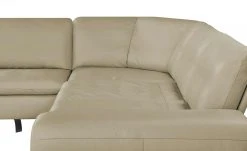 W.SCHILLIG Ecksofa Leder Valentinoo | Stone (Grau - Beige) 298|cm 298|cm -Sofas Verkaufsladen 29406252 2 202208291243
