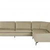 W.SCHILLIG Ecksofa Leder Valentinoo | Stone (Grau - Beige) 298|cm 298|cm