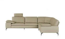 W.SCHILLIG Ecksofa Leder Valentinoo | Stone (Grau - Beige) 298|cm 298|cm -Sofas Verkaufsladen 29406252 9 202208291243