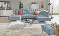 switch Wohnlandschaft Grenada | Eisblau rechts