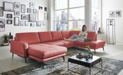 meinSofa Wohnlandschaft Mike | Rot rechts ohne