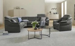 himolla Ecksofa 9707 | Anthrazit (Grau) links Grundfunktion