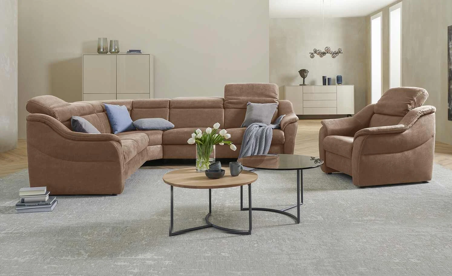 himolla Ecksofa 9707 | Coffee (Braun) links Grundfunktion 3 himolla Ecksofa 9707 | Coffee (Braun) links Grundfunktion
