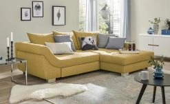 bobb Ecksofa Melody | Curry (Gelb) Webstoff rechts