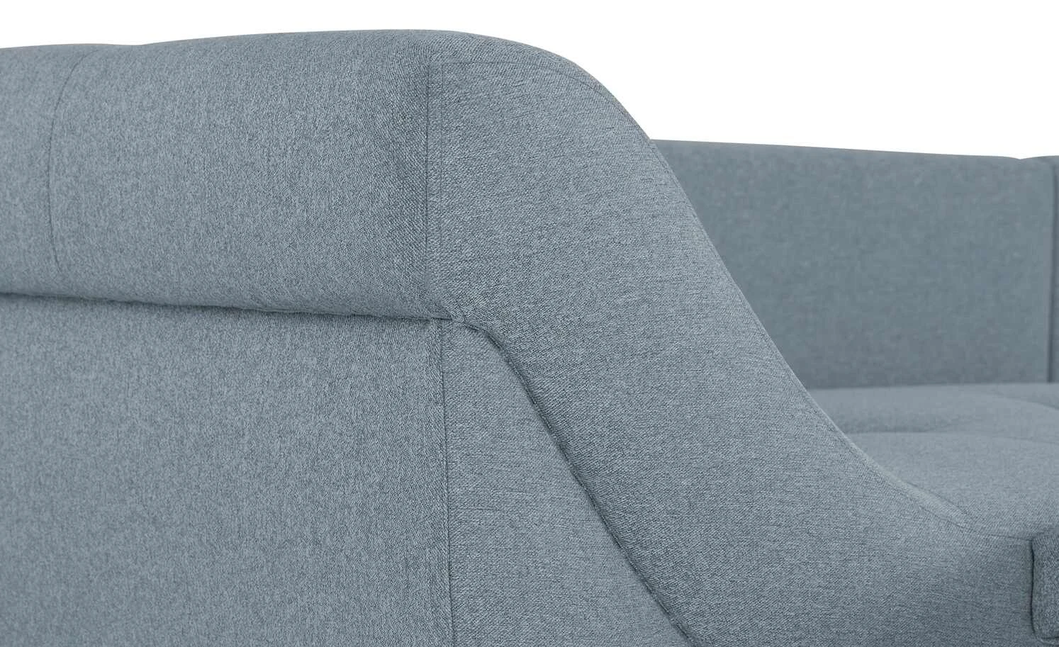 bobb Ecksofa Melody | Blaugrau (Blau) Webstoff rechts 7 bobb Ecksofa Melody | Blaugrau (Blau) Webstoff rechts – Bild 5