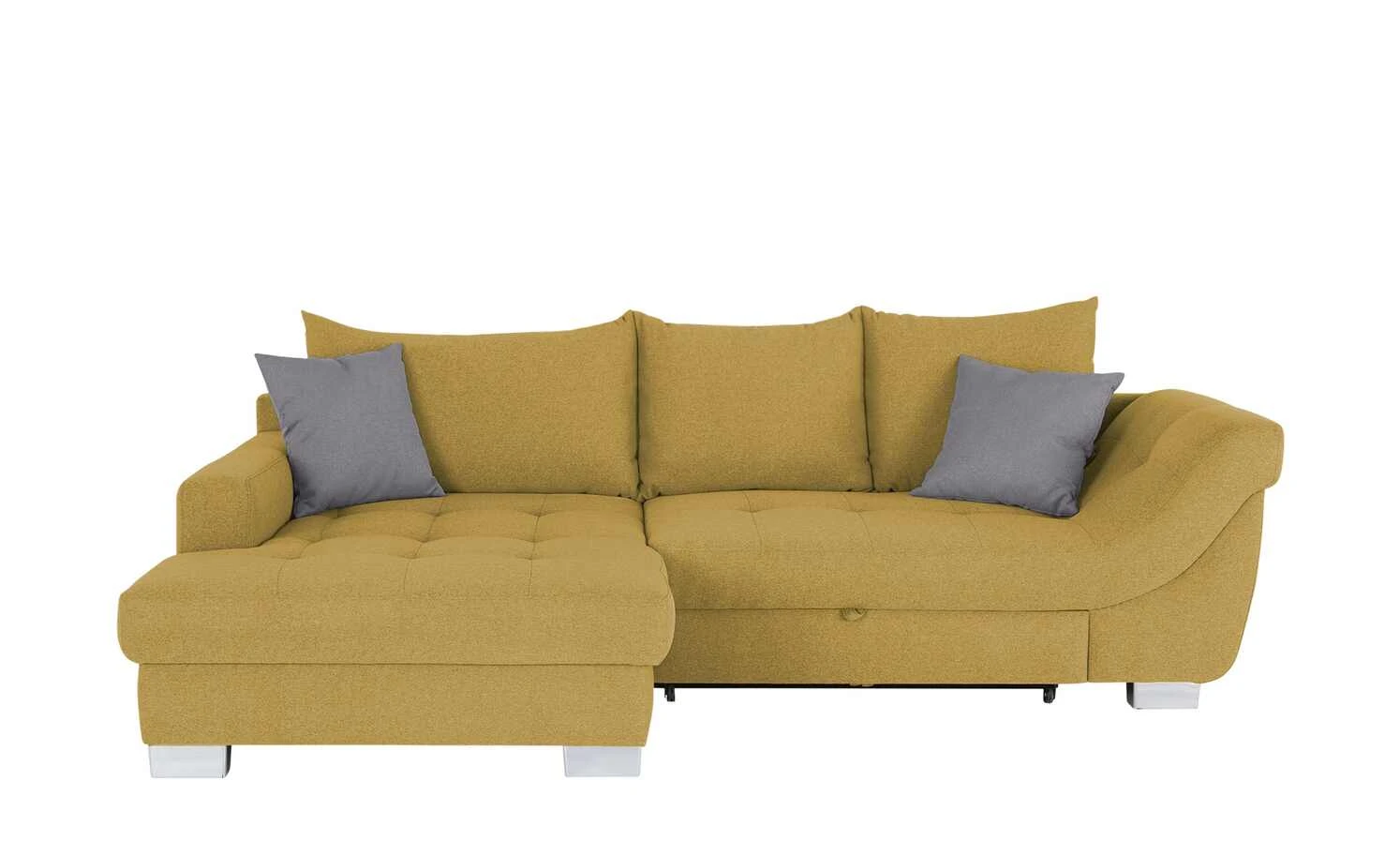 bobb Ecksofa Melody | Curry (Gelb) Webstoff links 4 bobb Ecksofa Melody | Curry (Gelb) Webstoff links – Bild 2