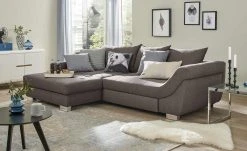 bobb Ecksofa Melody | Chocolate (Braun) Webstoff links